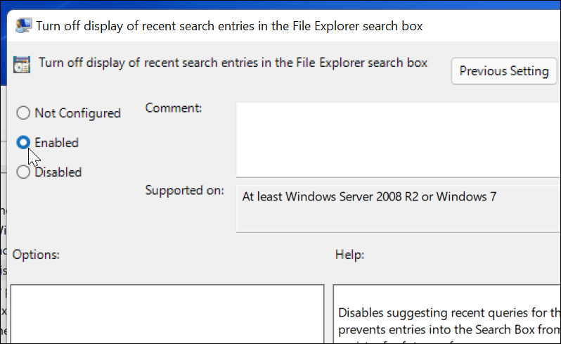 wyłącz wyniki wyszukiwania w sieci w systemie Windows 11