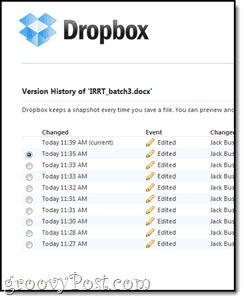 Wersja Dropbox i kopie zapasowe