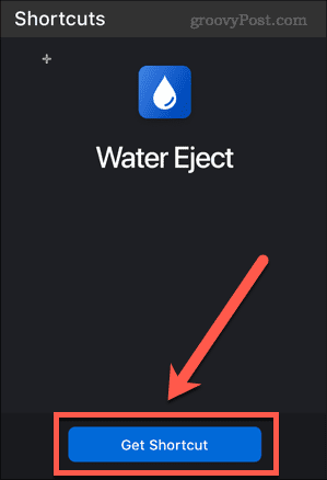 Uzyskaj skrót do iPhone'a z wyrzucaniem wody