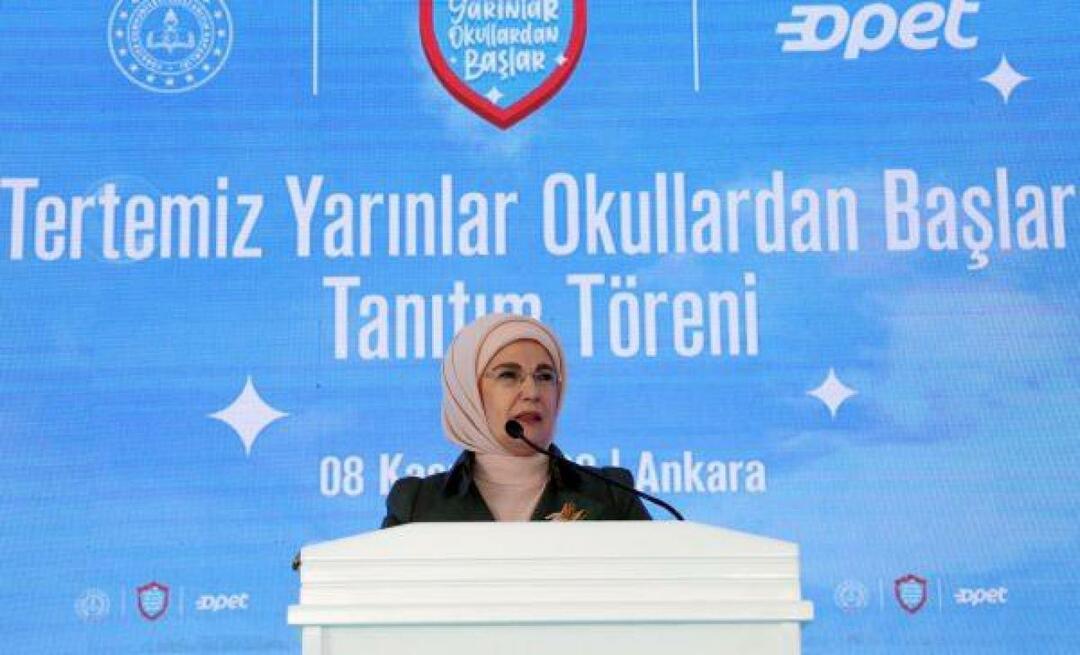 Emine Erdoğan wzięła udział w programie promocyjnym „Niepokalane jutro zaczyna się od szkół”!