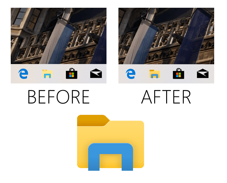 Nowa ikona Eksploratora plików Windows 10 19H1