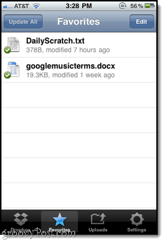 Aplikacja mobilna iOS na Dropbox