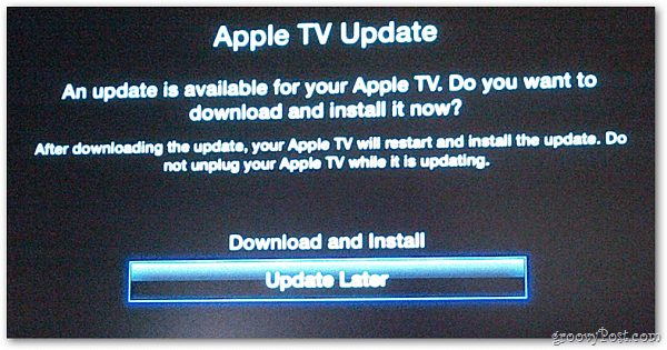 Aktualizacja Apple TV