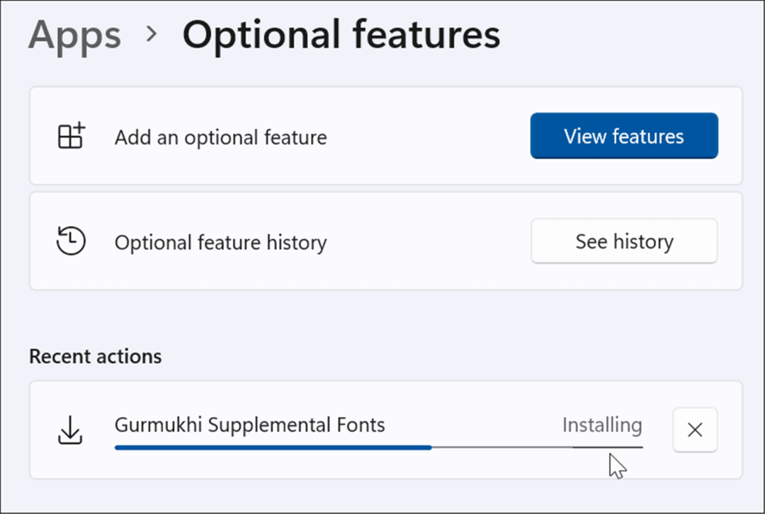 instalowanie opcjonalnej funkcji Windows 11