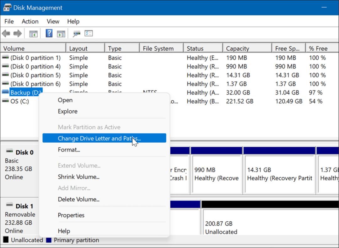 otwórz zarządzanie dyskami w menu użytkownika zaawansowanego systemu Windows 11