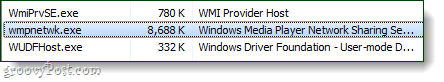 Windows Share Player usługa udostępniania sieci w menedżerze zadań