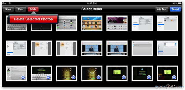 IOS 5: Batch Usuń zdjęcia na iPhonie, iPadzie lub iPodzie Touch