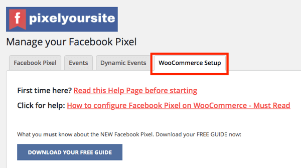Integracja wtyczki PixelYourSite z WooCommerce umożliwia konfigurowanie wydarzeń e-commerce dla Twojego sklepu.