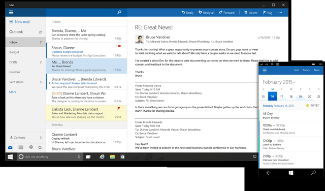 Aplikacje Microsoft Office 2016 Universal dla systemu Windows 10