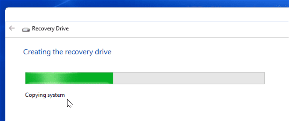 Tworzenie Windows Drive Recovery 11