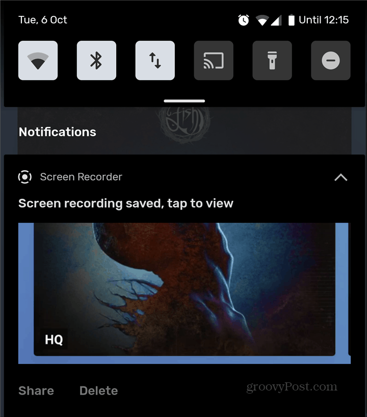 Android Screen Recorder nagrywanie akcji usuń