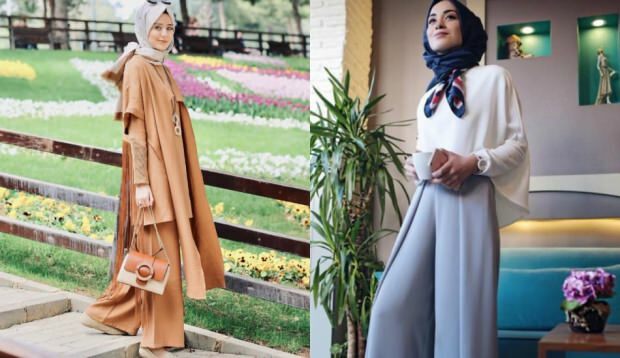 luźne jeansy hidżab