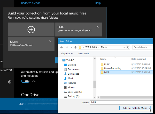 Wskazówka dla systemu Windows 10: Dodaj swoją kolekcję muzyki do Groove Music