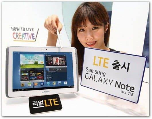 Samsung Galaxy Note 10.1 Pobiera wersję LTE, tylko w Korei