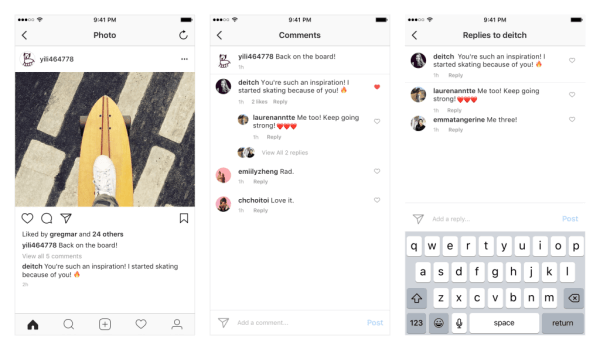 W najbliższych tygodniach Instagram będzie udostępniać komentarze z wątkami na iOS i Androida.