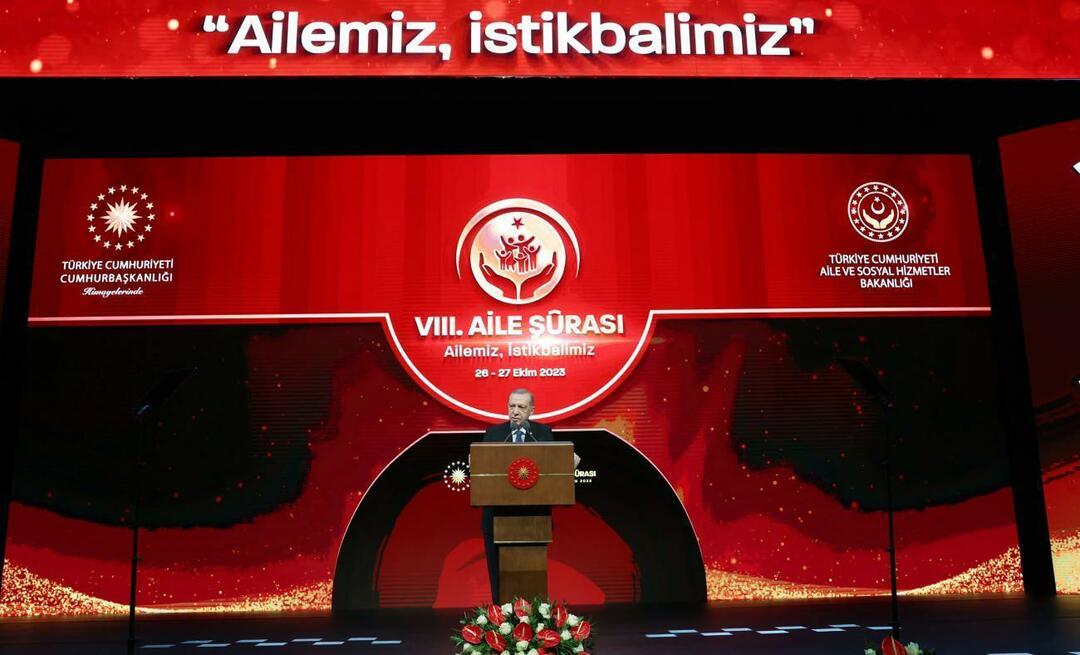 Recep Tayyip Erdoğan mówił o rodzinie w stuleciu Turcji: Rodzina to święta struktura, nie możemy jej zniszczyć