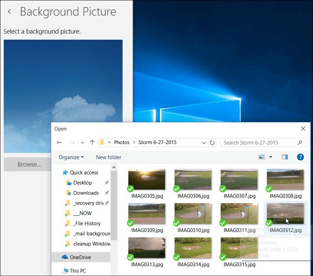 Zmień obraz tła poczty systemu Windows 10 lub ustaw go jako pusty