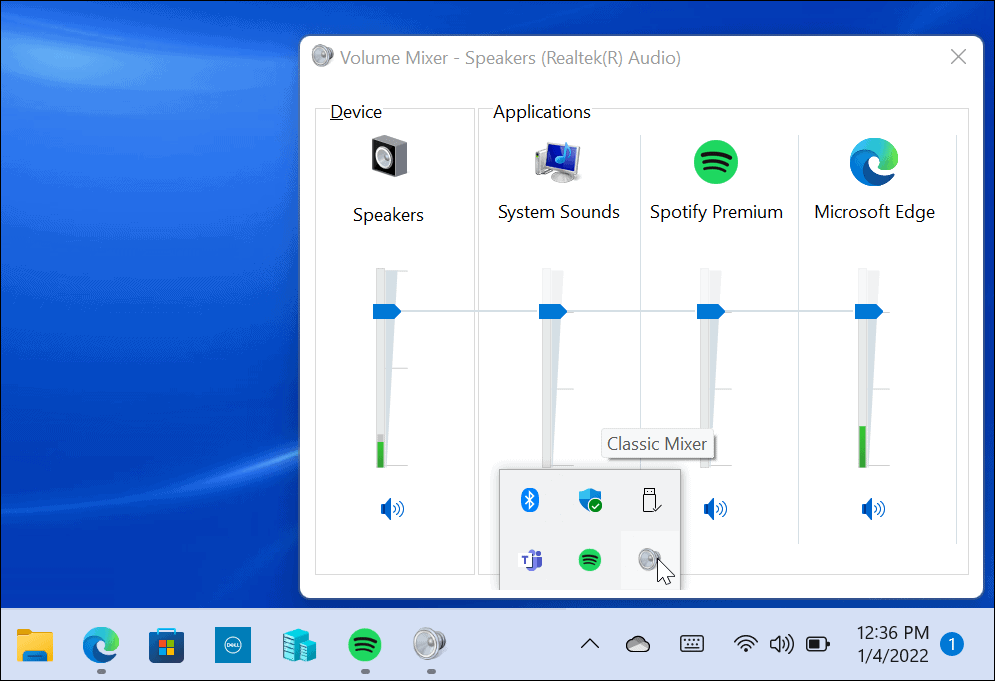 Przywróć klasyczny mikser głośności w systemie Windows 11