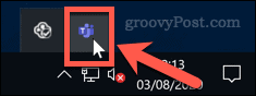 Ikona Microsoft Teams na pasku zadań