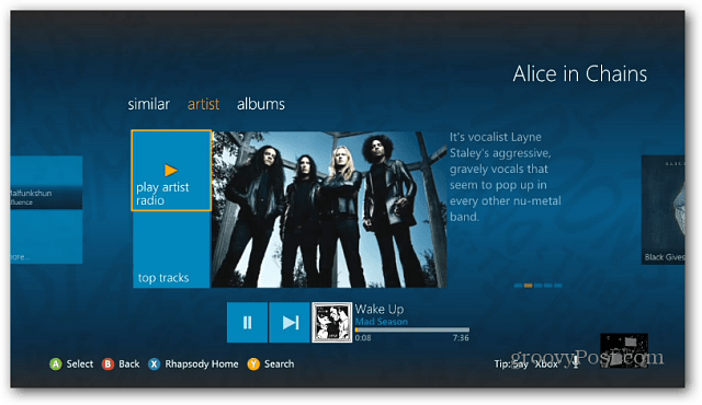 Xbox Live Pobiera aplikację Rhapsody Music na konsolę 360