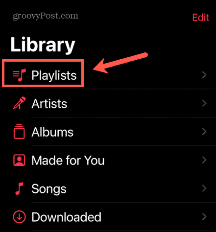 playlisty Apple Music
