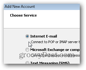 Ustawienia IMAP programu Outlook 2010 SMTP POP3 - 04