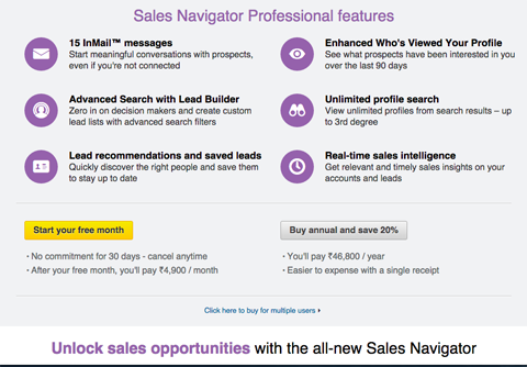 Bezpłatna wersja próbna LinkedIn Sales Navigator