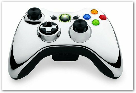 Xbox 360 chrome kontroler chrome
