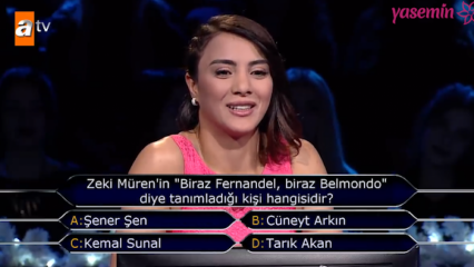 Sabriye Şengül pozostawił ślad na Who Wants to Be Millionaire