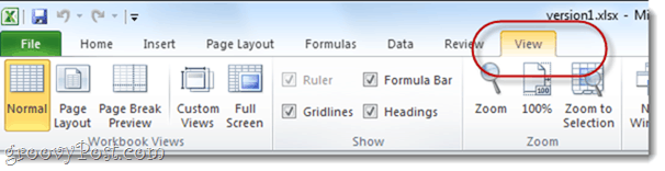 zobacz opcje Excel Arkusze Office 2010