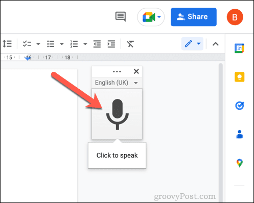 Włącz pisanie głosowe w Dokumentach Google