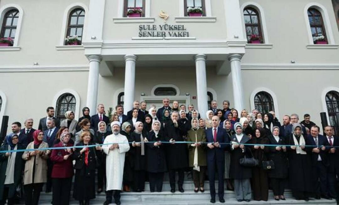 Budynek usługowy Fundacji Şule Yüksel Şenler został otwarty pod przewodnictwem prezydenta Erdoğana