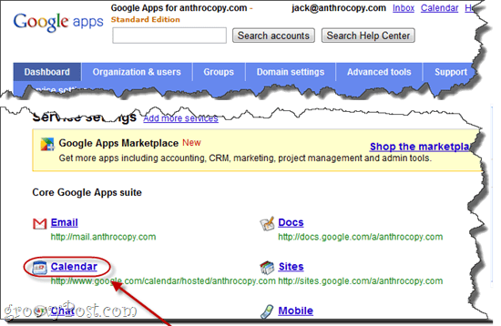 Ujawnij prywatny adres URL Kalendarza Google Apps