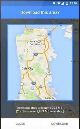 Jak korzystać z nowych zaktualizowanych map offline Google na Androida