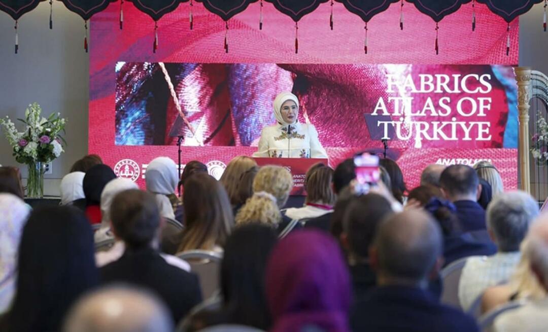 Pierwsza dama Erdoğan spotkała się z żonami przywódców w Nowym Jorku: anatolijskie tkaniny olśniewały