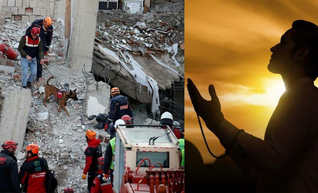 Jakie modlitwy zanosi się za tych, którzy są pod gruzami trzęsienia ziemi?