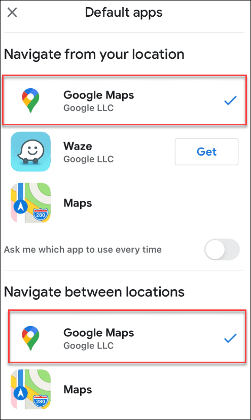 Gmail mapy google wybrane jako domyślne