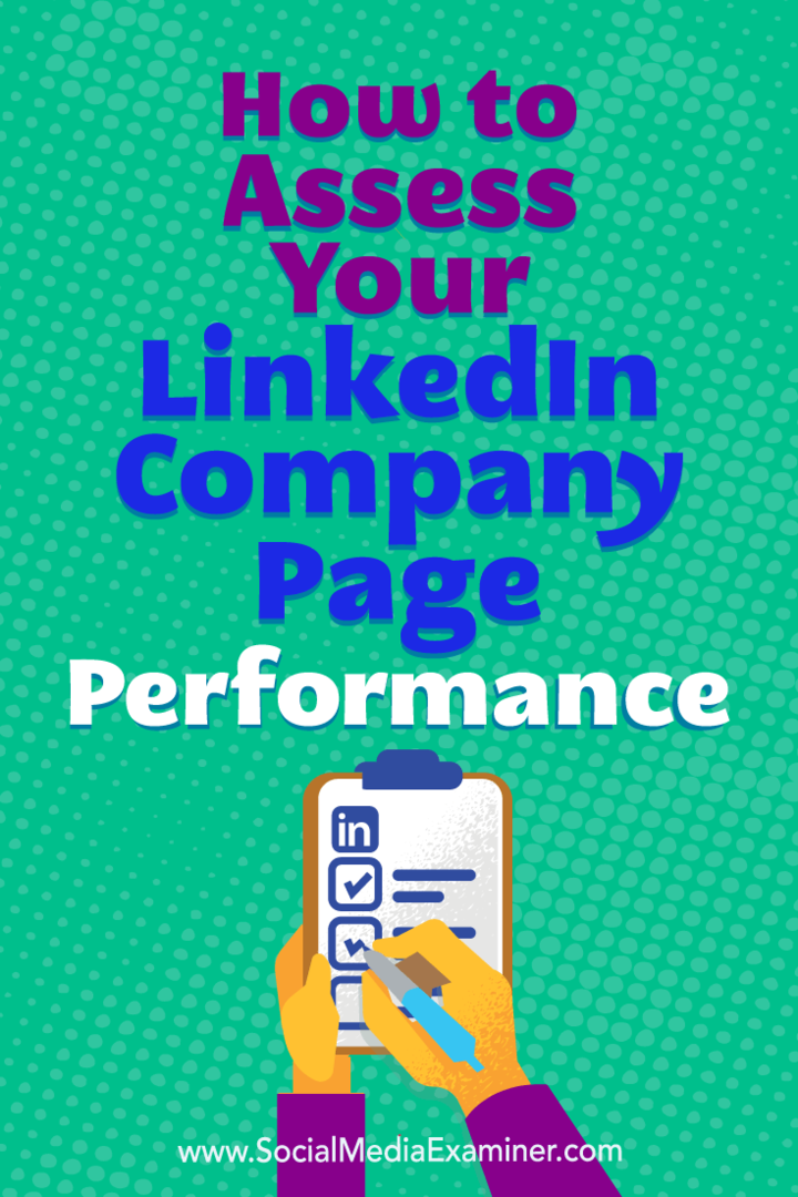 Jak ocenić wydajność strony firmowej w LinkedIn: Social Media Examiner