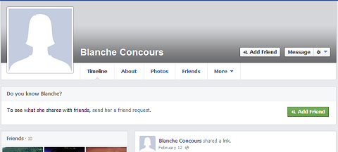 profil facebook blanche concours
