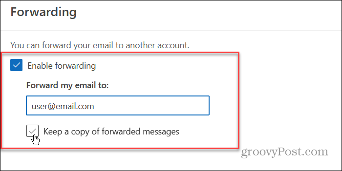 Automatycznie przesyłaj dalej e-maile 