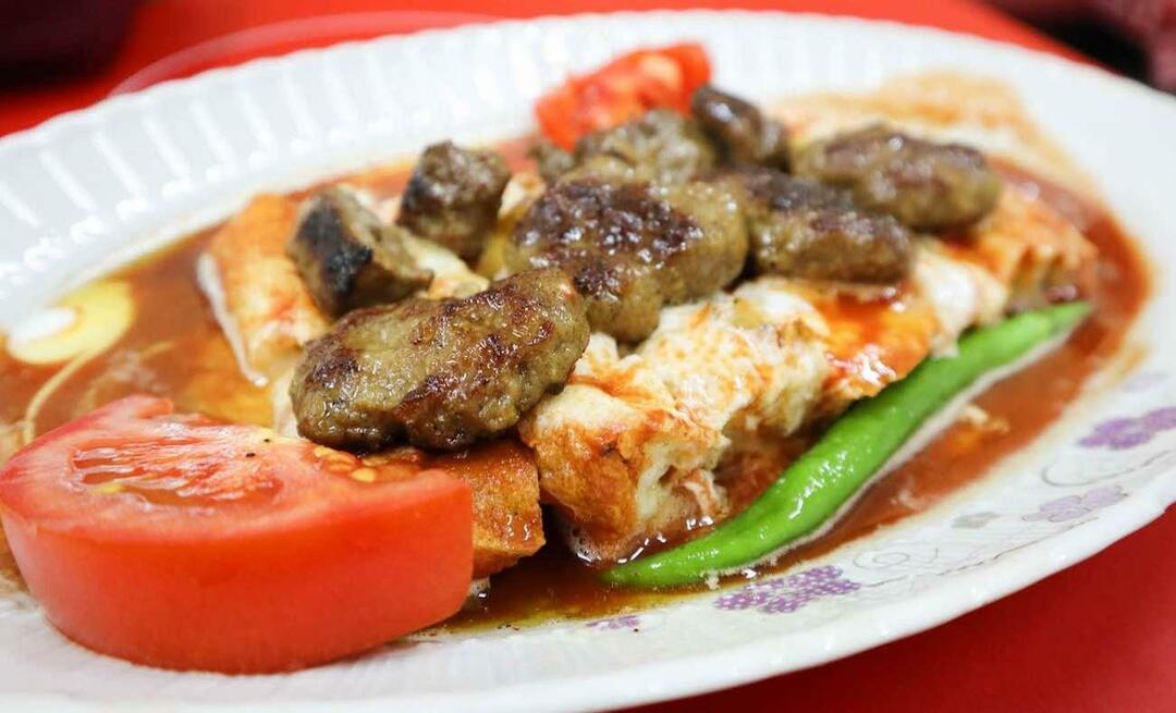 Jak zrobić kebab Eskisehir balaban? Kuchnia mojej panny młodej Balaban Kebab Przepis