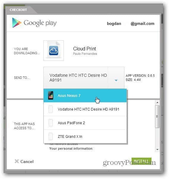 aplikacja do drukowania w chmurze beta na Androida