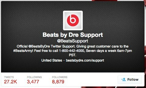 beats by dre wsparcie twitter