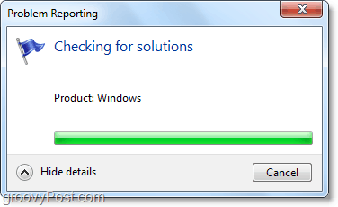 Windows 7 połączy się automatycznie i poszuka problemów