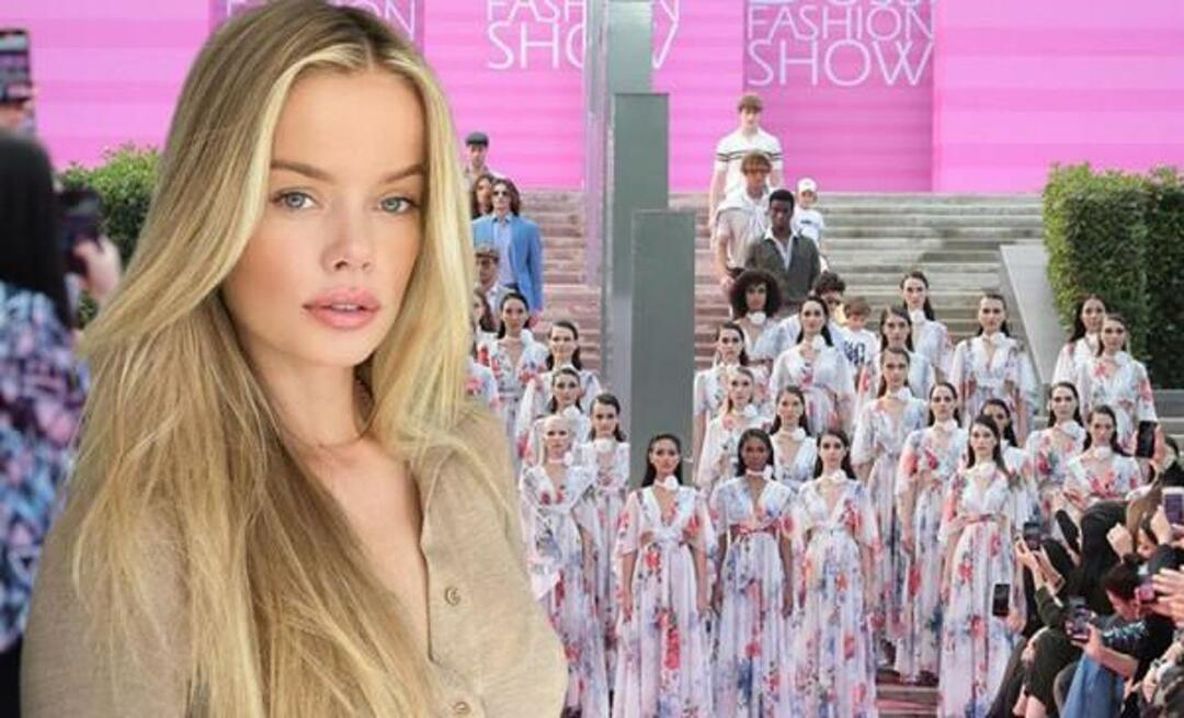 Światowej sławy modelka Frida Aasen, która pojawi się na podium w Antalyi, nie złamała tradycji! „Witam, Turku”