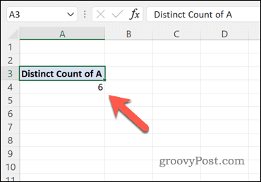 Korzystanie z tabeli przestawnej do obliczania liczby unikalnych wartości w zestawie danych programu Excel