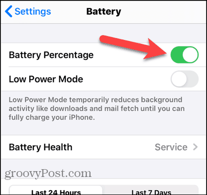 Włącz procent baterii w telefonie iPhone 7