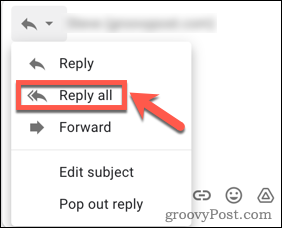 Odpowiedz wszystkim odbiorcom Gmaila