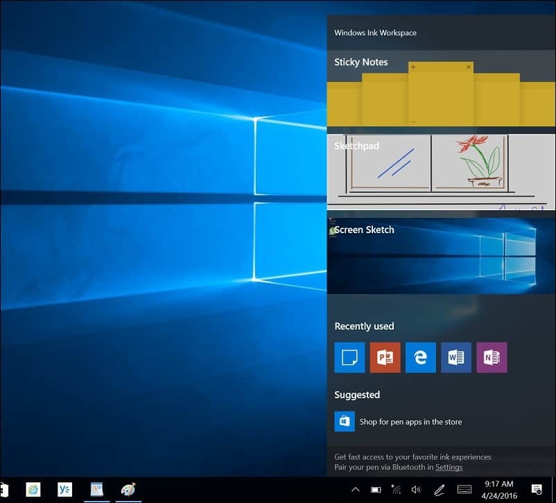 Rozpoczęcie pracy z Windows 10 Inking Feature