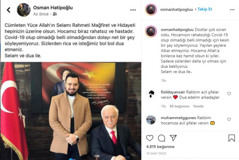 Czy Nihat Hatipoğlu jest na oddziale intensywnej terapii? Syn Nihat Hatipoğlu, Osman Hatipoğlu, ogłosił!